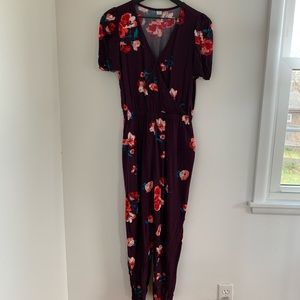 Jumpsuit, flattering faux wrap front